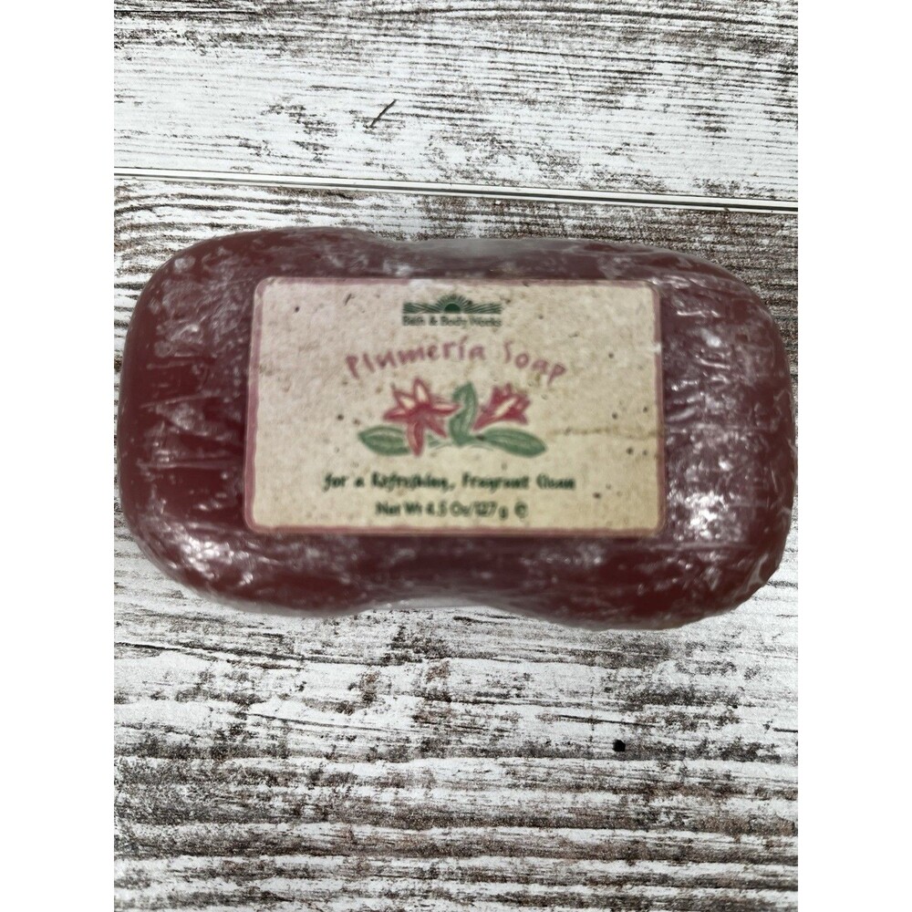 Bath & Body Works Plumeria Soap Bar 4.5oz Vintage Discontinued Glycerin New